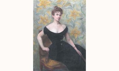 Pierre CARRIER BELLEUSE 1851-1906. “Portrait...