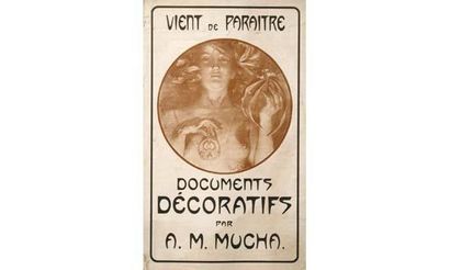 null Alphonse MUCHA 1860-1939
Documents décoratifs par A.M. Mucha
Affiche lithographique...