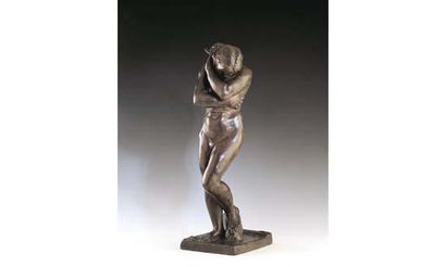 null Auguste RODIN 1840-1917
Eve (1881)
Epreuve en bronze à patine brun foncé légèrement...