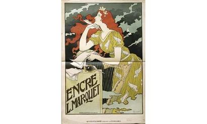 null Eugène GRASSET 1841-1917
Encre L. Marquet (1892)
Affiche chromolithographique...