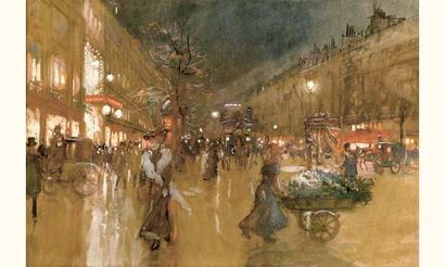null Georges STEIN - 1870-?

PARIS, LES GRANDS BOULEVARDS

Aquarelle et gouache signée...