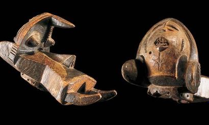 null Igbo. (Nigéria)

Bois. L. 41 cm

Ancien masque “éléphant” utilisé par les sous-groupes...