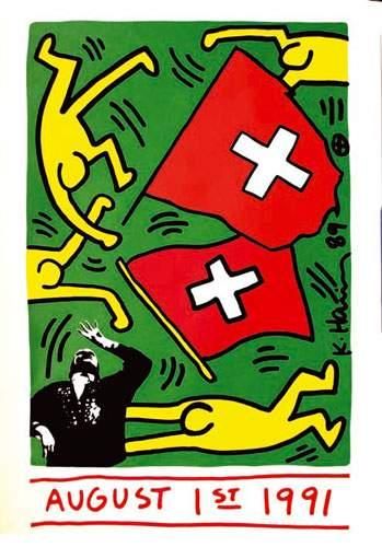 null KEITH HARING
Keith Haring 1989
700ème Anniversaire de la confédération Helvétique....