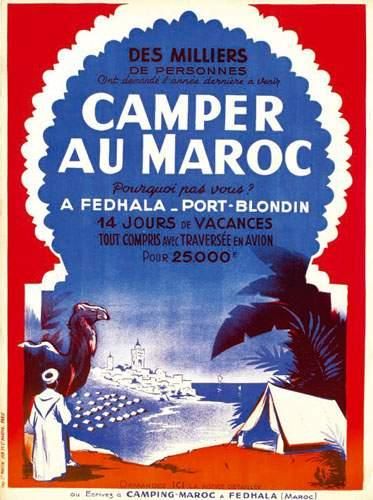 null MAROC / MOROCCO
Camper au Maroc
A. Fedhala port - Blondin.
St Martin Paris
80...