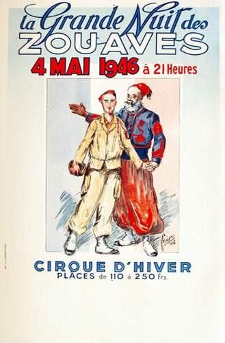 null TROUPES COLONIALES
La Grande Nuit des Zouaves 1946
FRIP
Cirque d'Hiver 1946.
Courbet...