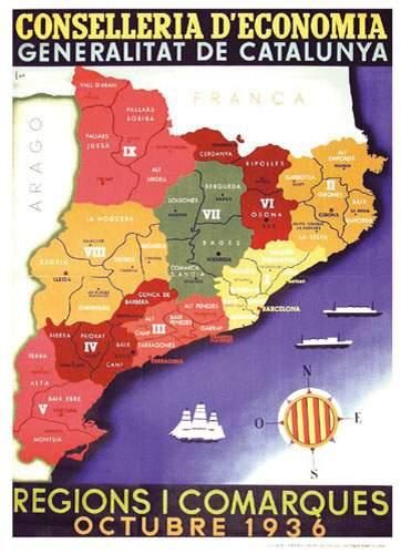 null GUERRE D'ESPAGNE / SPANISH CIVIL WAR
Regions i Comarques octubre 1936
PAN
Conselleria...