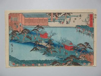 JAPON
Estampe de Hiroshige, de la série Edo...