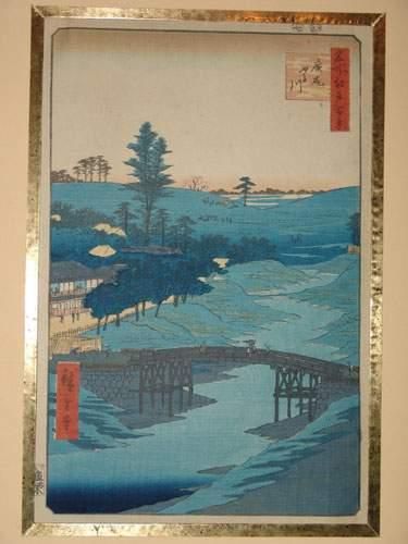 null JAPON
Estampe de Hiroshige, de la série des 100 vues d'Edo. 1856.