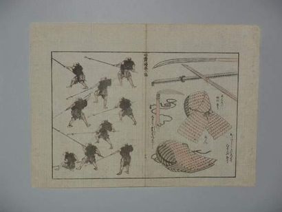 JAPON
Double page du manga volume 6 de Hokusai,...