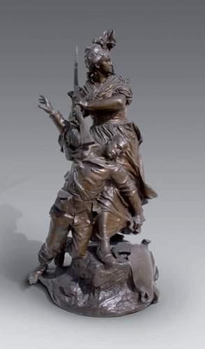 null Antoine MERCIÉ (1845-1916)
« Quand même ! »
Sculpture en bronze à patine brune,...