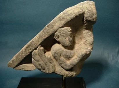 null ART GRECO-BOUDDHIQUE DU GANDHARA (Ier - Ve siècle ap. J.C.)
Triton.
En schiste.
L...