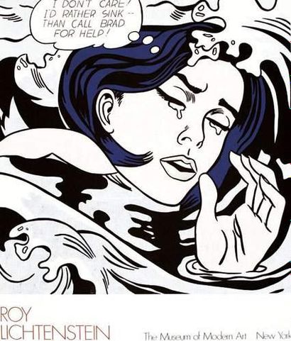 null AFF. DE GALERIES, DE PEINTRES / ARTISTS POSTERS
Roy Lichtenstein Drowning girl...