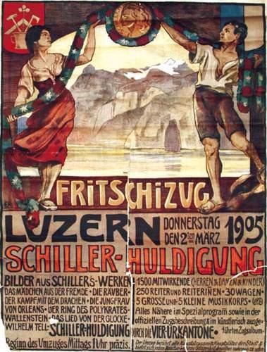 null Luzern
E. R.
1905. Fritschizug.
Renggli
Aff. N.E. B.E. B - Plis. Déchirures....
