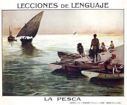 null La Pesca
Lecciones de Lenguaje.
Bouret Ch. Paris - Mexico
Aff. E. B.E. B +
77...