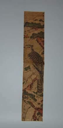 null JAPON
Estampe de Toyokuni I, format Hashira, un faucon sur une branche de pin....