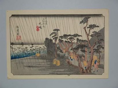 JAPON
Estampe de Hiroshige, de la série du...