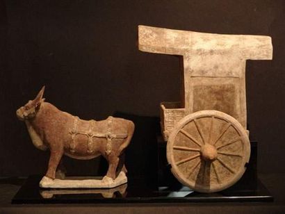 TANG (618 - 907 ap. J.C.)
Chariot tiré par...
