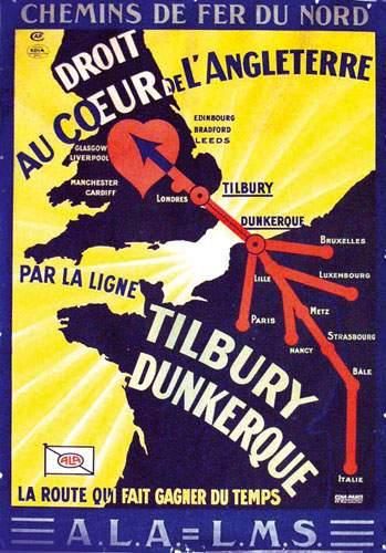 null Droit au Coeur de l'Angleterre
Par la ligne Tilbury, Dunkerque, la route qui...