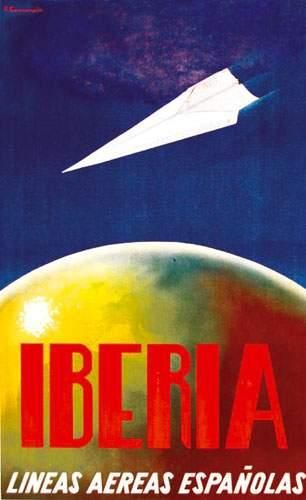 Iberia Lineas aereas espanolas. Grafica Manen...