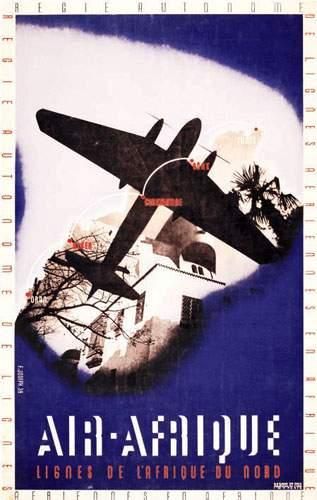 null CIES AERIENNES / AIRLINE CIES
Air Afrique 1938
JOSEPH F.
Lignes de l'Afrique...