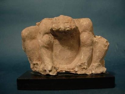 null ART GRECO-BOUDDHIQUE DU GANDHARA (Ier - Vème siècle ap. J.C.)
Atlante en stuc.
L :...