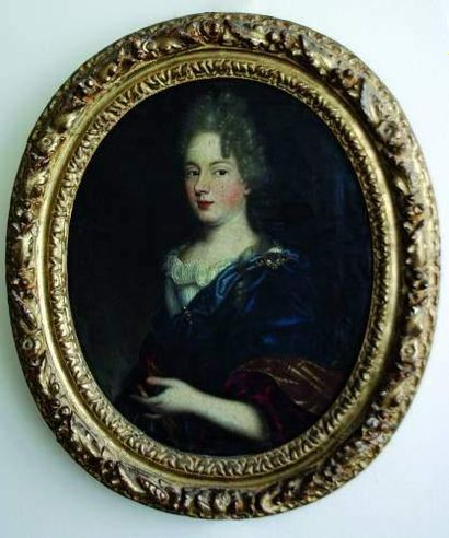 null Entourage de François de TROY (Ecole française vers 1700)
"Portrait de femme...