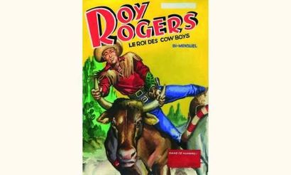 null EDITIONS S.A.G.E.
“ Roy Rogers”.
Gouache couleurs pour une couverture de “Roy...