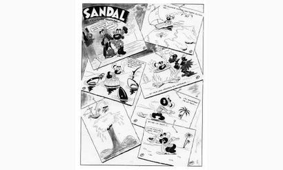 null EDITIONS S.A.G.E.
ERIK. “Sandal le Vieux Mousse”.
20 planches format 36 x 28...