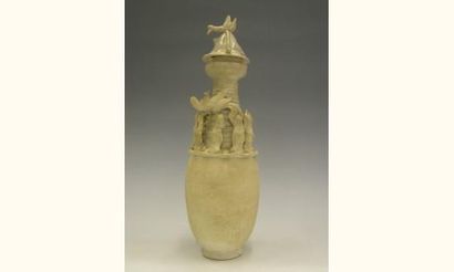 null SONG (960 - 1279 ap. J.C.)
Vase « Humping » avec couvercle, à décor en relief...