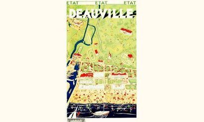 null Deauville
Etat. Chemins de fer de l'Etat.
Devambez Paris
99.5 x 61.5 cm
Aff....