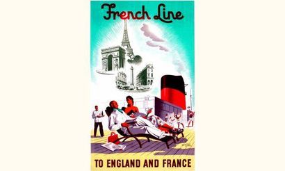 null French Line
COLLIN EDOUARD
To England and France.
Editions "Transatlantique"...