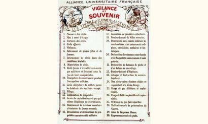 null Vigilence Souvenir
Les 30 crimes allemands.
Money Paris
74.5 x 56 cm
Aff. E....