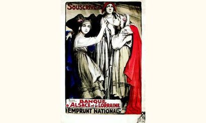 null Banque d'Alsace et de Lorraine
1920
FOUQUERAY CHARLES
Emprunt National. Affiche...