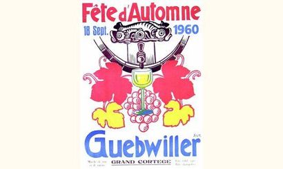 null Guebwiller - Fête d'Automne 18
sept.- 1960
KURTZ
Marché de vins et de raisins...