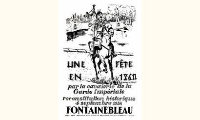 null Fontainebleau
PROST L.
Une fête en 1860 par la cavalerie de la garde impériale....