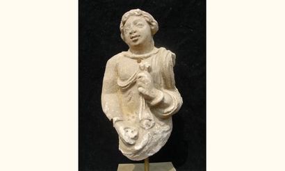 null ART GRECO-BOUDDHIQUE DU GANDHARA (Ier - Vème siècle ap. J.C.)
Buste de fidèle...