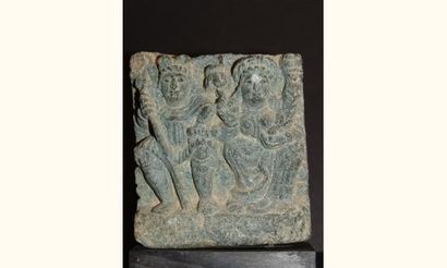 null ART GRECO-BOUDDHIQUE DU GANDHARA (Ier - Vème siècle ap. J.C.)
Bas relief figurant...