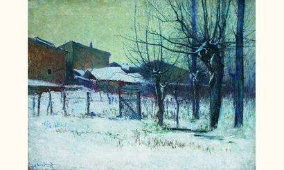 Fernand LAMBERT (1868 - ?) « Village sous...