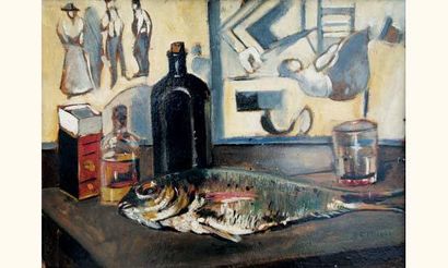 Filippo DE PISIS (1896-1956) « Le poisson,...