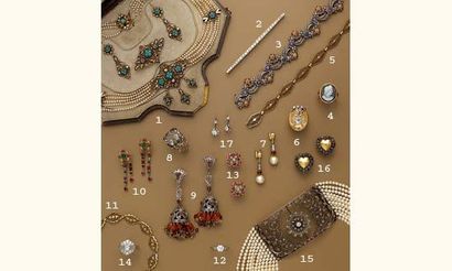 null Photo 3

1- Parure XIXème, en or, perles et turquoises	
1 800 / 2 000 €

2-...