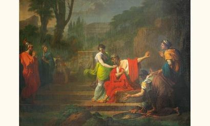 null Jean-François Pierre PEYRON (Aix-en-Provence 1744 - Paris 1814)
"Œdipe à Colone"
Toile....