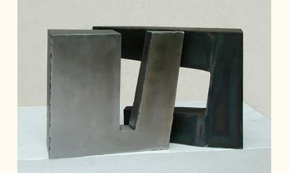 null SUZANNE Jean
Lumière d'ombre 7
Sculpture en acier corten et acier inoxydable
Monogrammé...