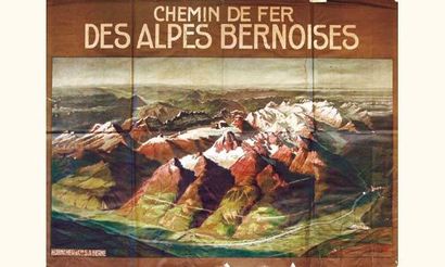 null Chemin de fer des Alpes Bernoises
GUGGER A.
89.5 x 118.3 cm
Aff. N.E. B.E. B...