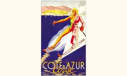 null Côte d'Azur Corse
Rare variante
FER E.
Moullot
100 x 63 cm
Aff. N.E. B.E. B...
