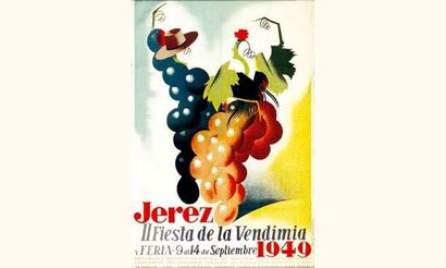 null Jerez 1949
Fiesta de la Vendimia.
Jerez industrial
63 x 41 cm
Aff. N.E. B.E....