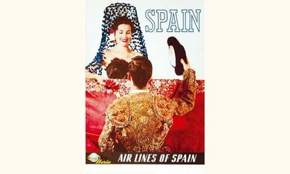 null Spain - Iberia Air lines of Spain
Rivadeneyra Madrid
70 x 48 cm
Aff. E. B.E....