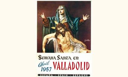 null Valladolid - 1957 1957
GERBOLES
Semana Santa.
68 x 49,5 cm
Aff. E. B.E. B +
2620/5250...