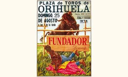 null Plaza de Toros de Orihuela
Feria y fiesta 1974. Fundador Domecq.
109 x 79.5...