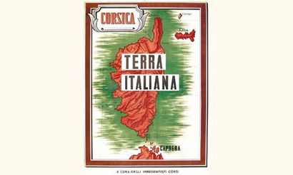 null Corsica, terra italiana
A cura degli irredentisti Corsi.
138 x 99 cm
Aff. E....