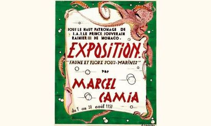 null Exposition Marcel Camia 1950
Sous le haut patronage S.A.S., le Prince Souverain...